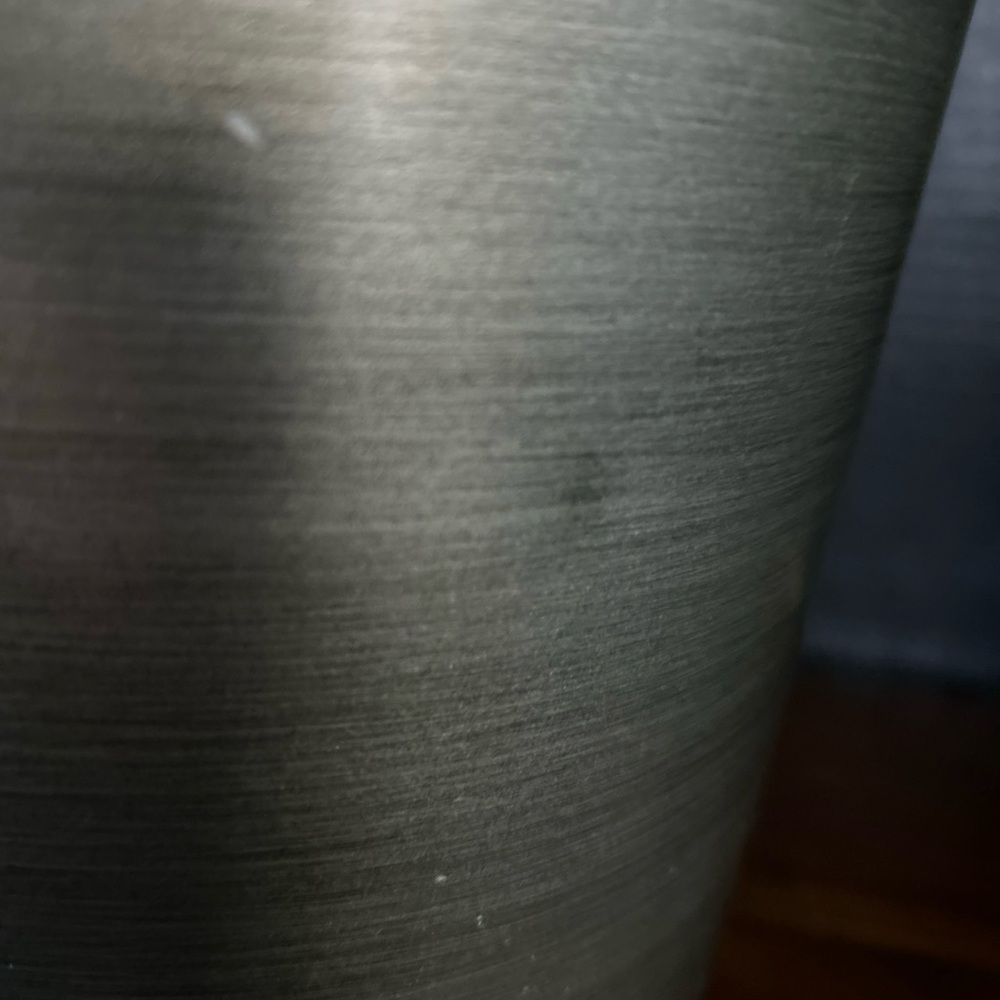 Pewter wastebasket - Picture 7 of 8
